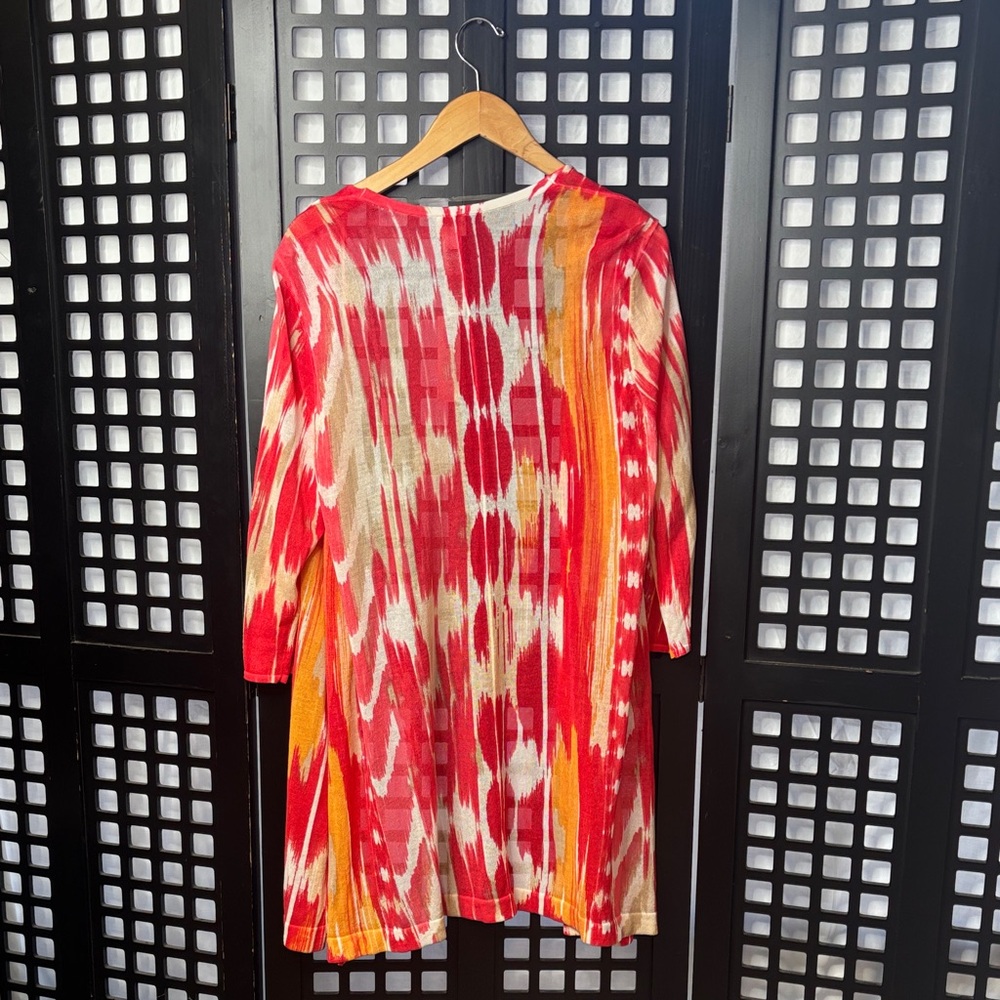 ❤️NWT Chico’s Essential Red Orange Cardigan & Tank Set Comfy Soft Size 3 NWT❤️ - Picture 9 of 15